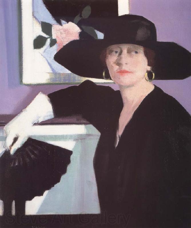 Francis Campbell Boileau Cadell Portrait of a Lady in Black